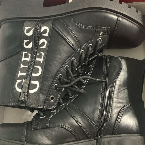 Guess Black Multi Those Logo Boots - Picture 12 of 16